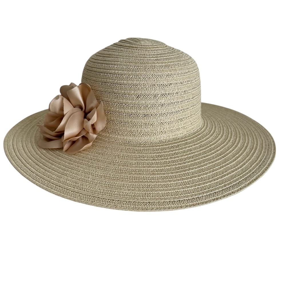Nine West Brimmed Sun Hat With Flower